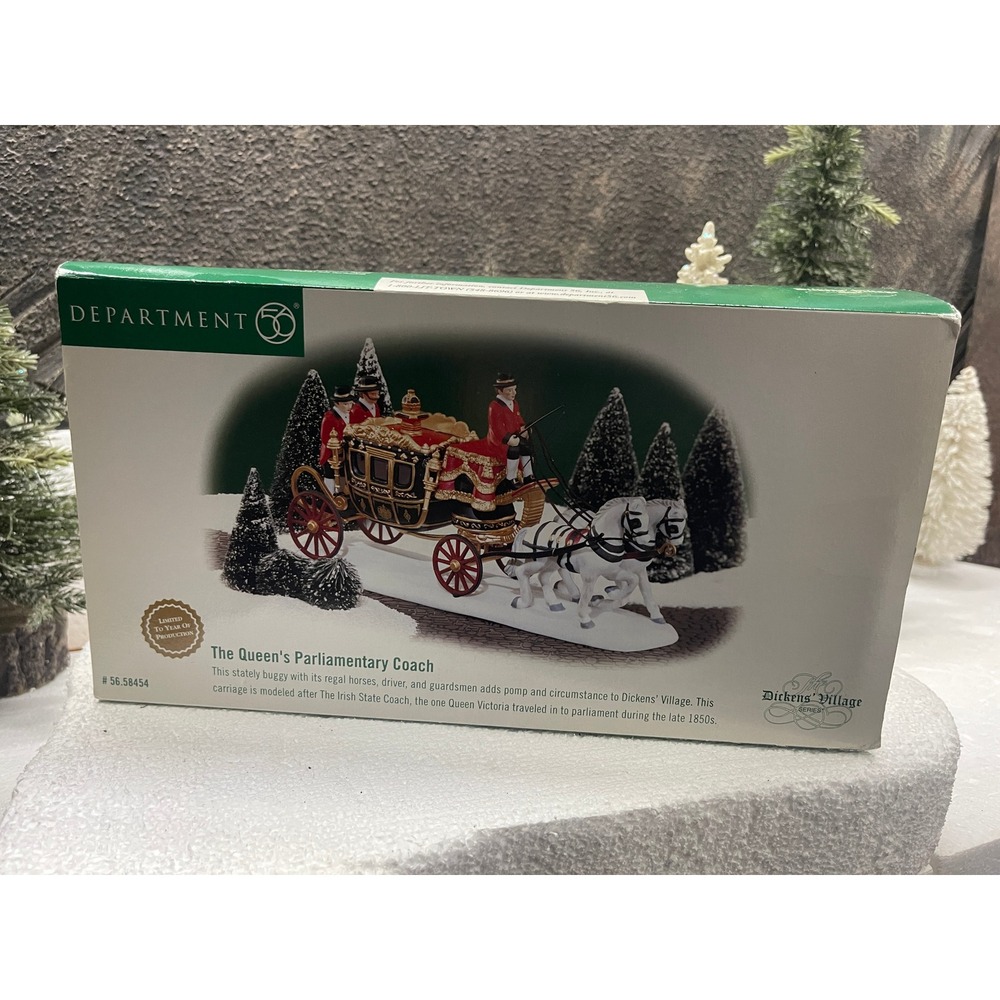 Dept 56 Dickens Village THE QUEEN'S PARLIAMENTARY COACH 56.58454 Horse Carriage